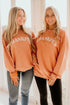 Ribbed Corduroy Oversized Sweatshirt